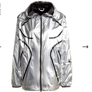ADIDAS BY STELLA MCCARTNEY TRUEPACE METALLIC RUNNING JACKET Size L